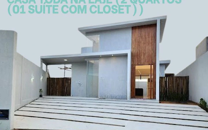 CASA - 02 quartos, sendo 1 suíte com closet Casa