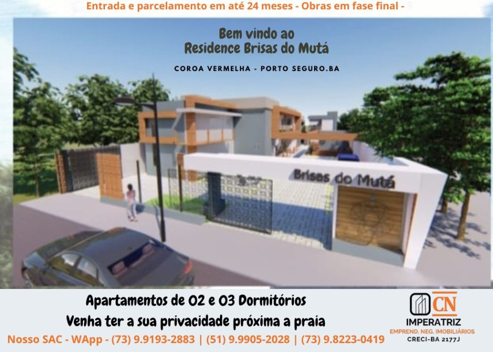 Apartamento - Venda - Coroa Vermelha - Porto Seguro - BA